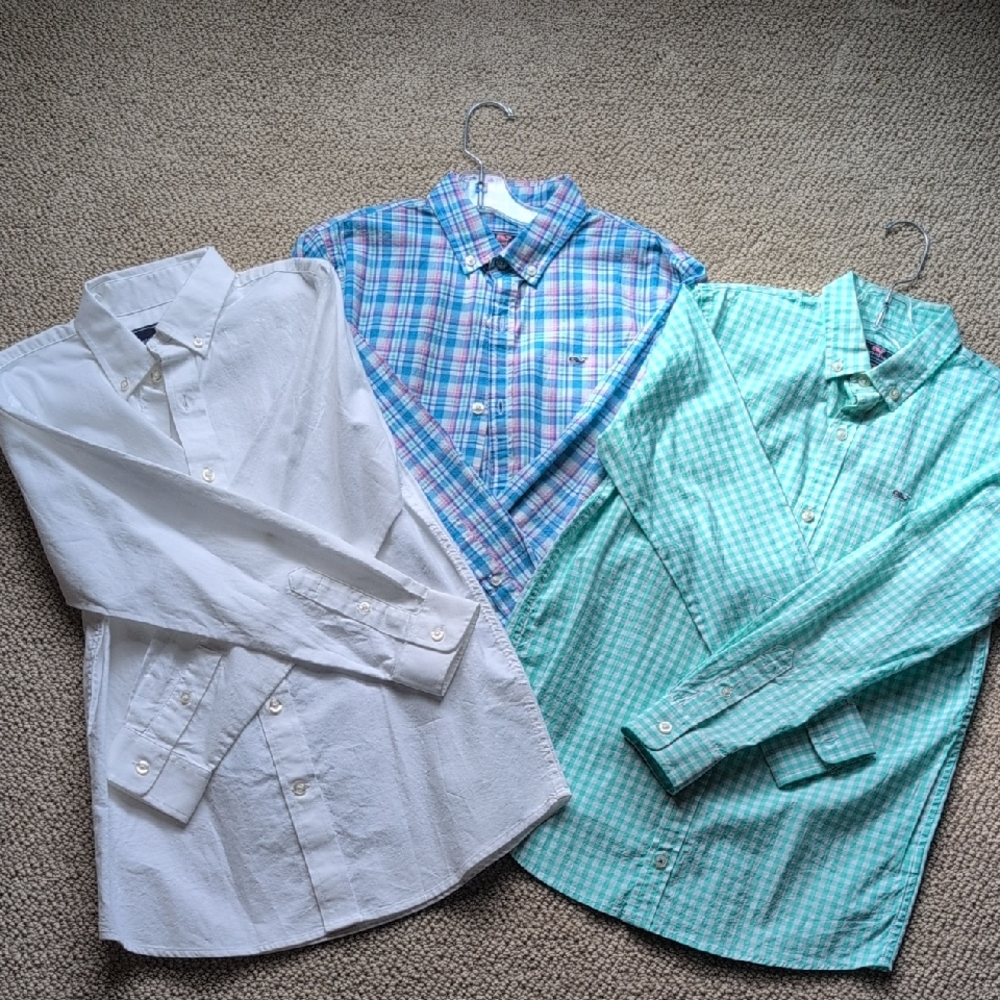 3 Boys Medium Vineyard Vines Button Down Shirts